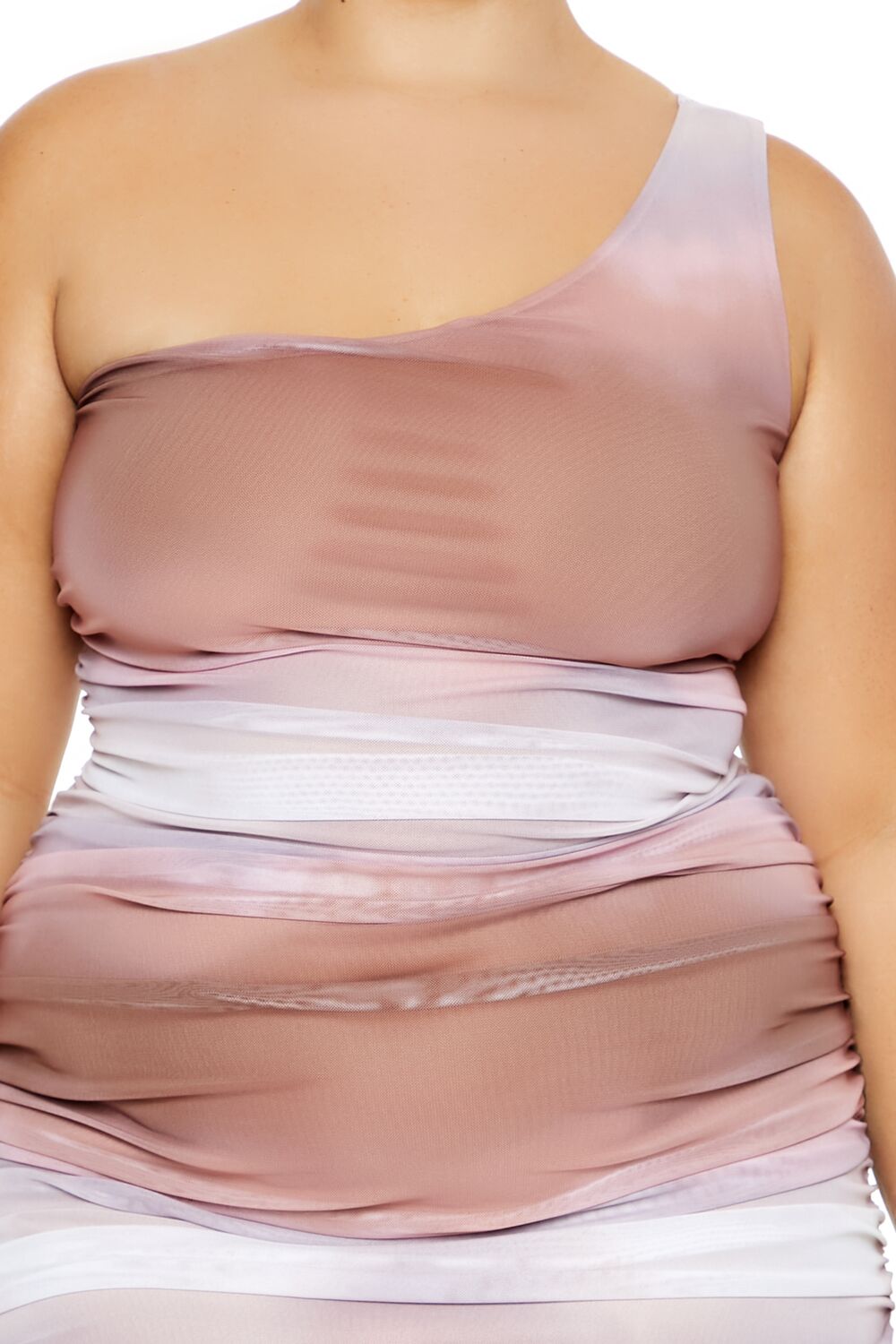  Forever 21 Plus Size Cloud Wash Maxi Dress - brown-multi-swatch - Bonton