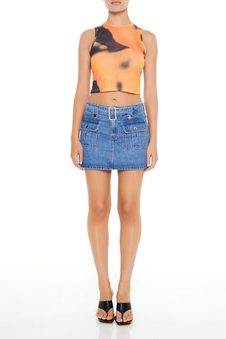 Cropped Tie-Dye Tank Top