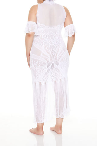 Plus Size Fishnet Lingerie Dress