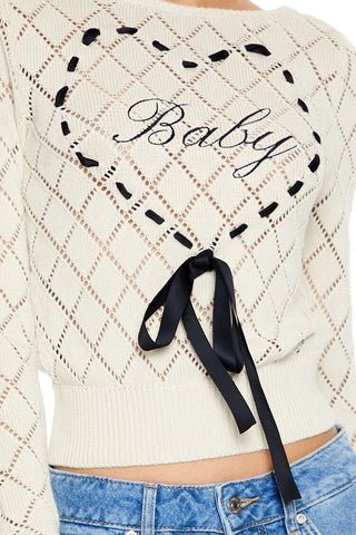 Baby Heart Bow Sweater