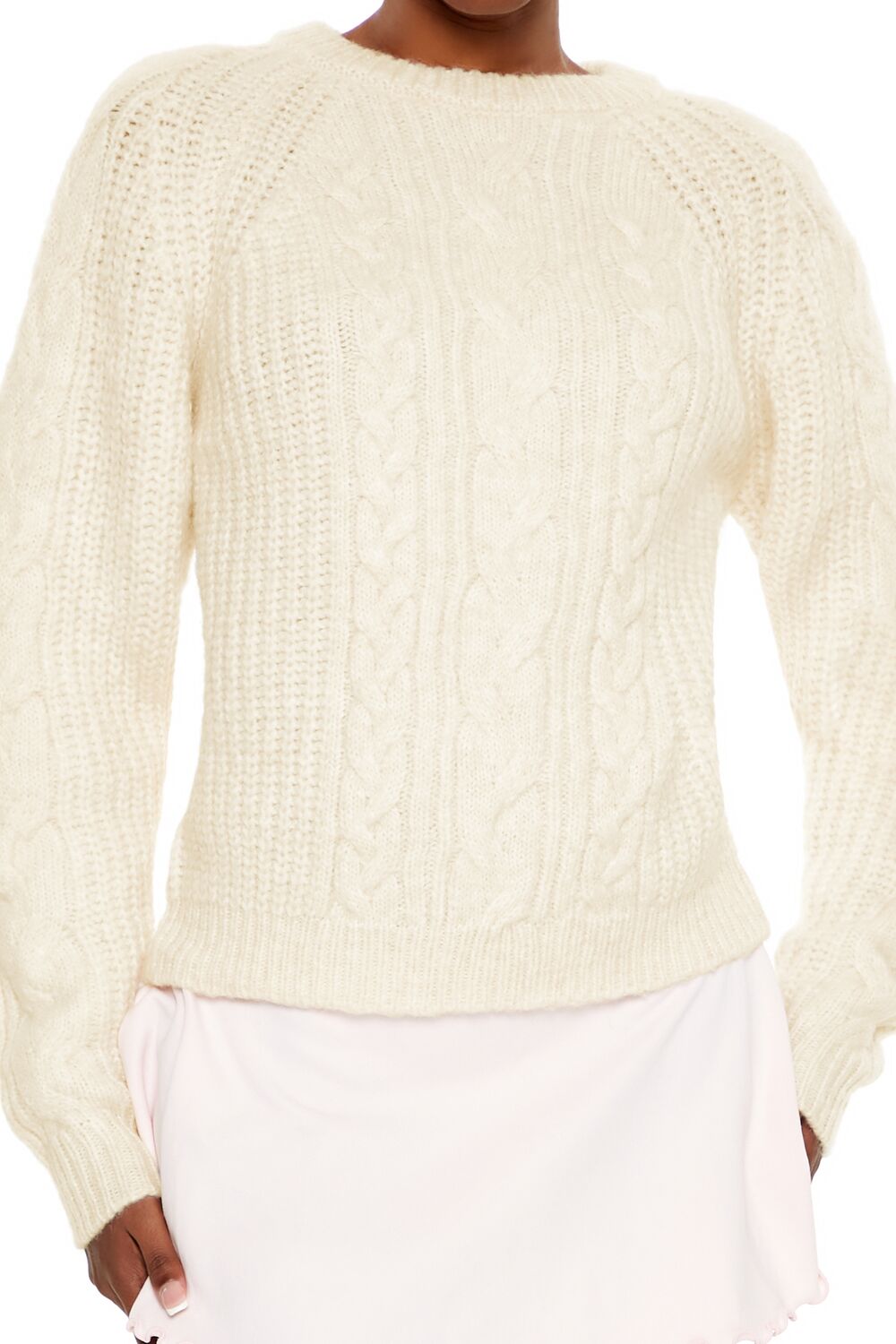  Forever 21 Tie-Back Bow Sweater - cream - Bonton