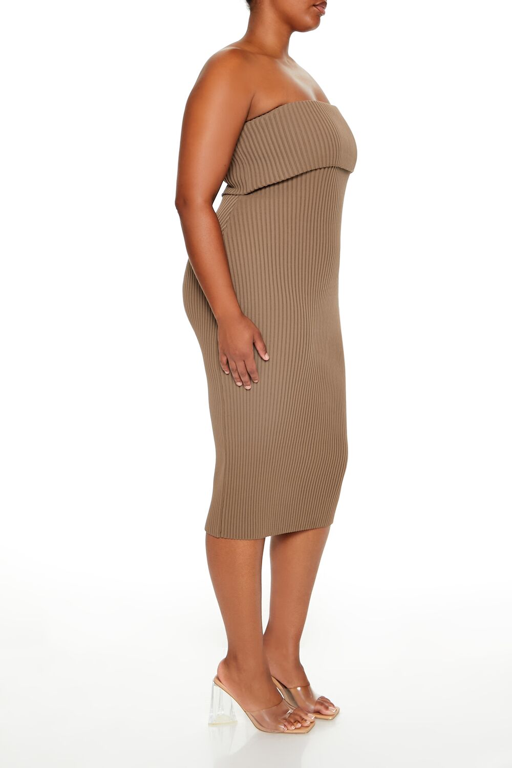  Forever 21 Plus Size Tube Midi Sweater Dress - black-swatch - Bonton