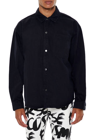 Cotton Curved-Hem Shirt