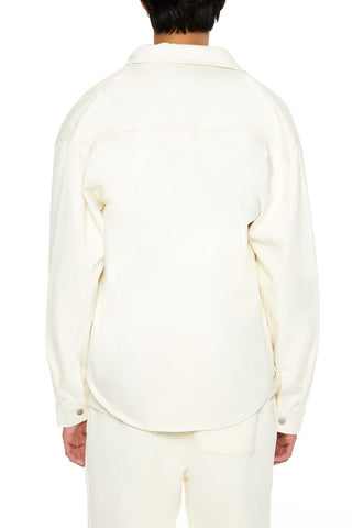 Cotton Curved-Hem Shirt