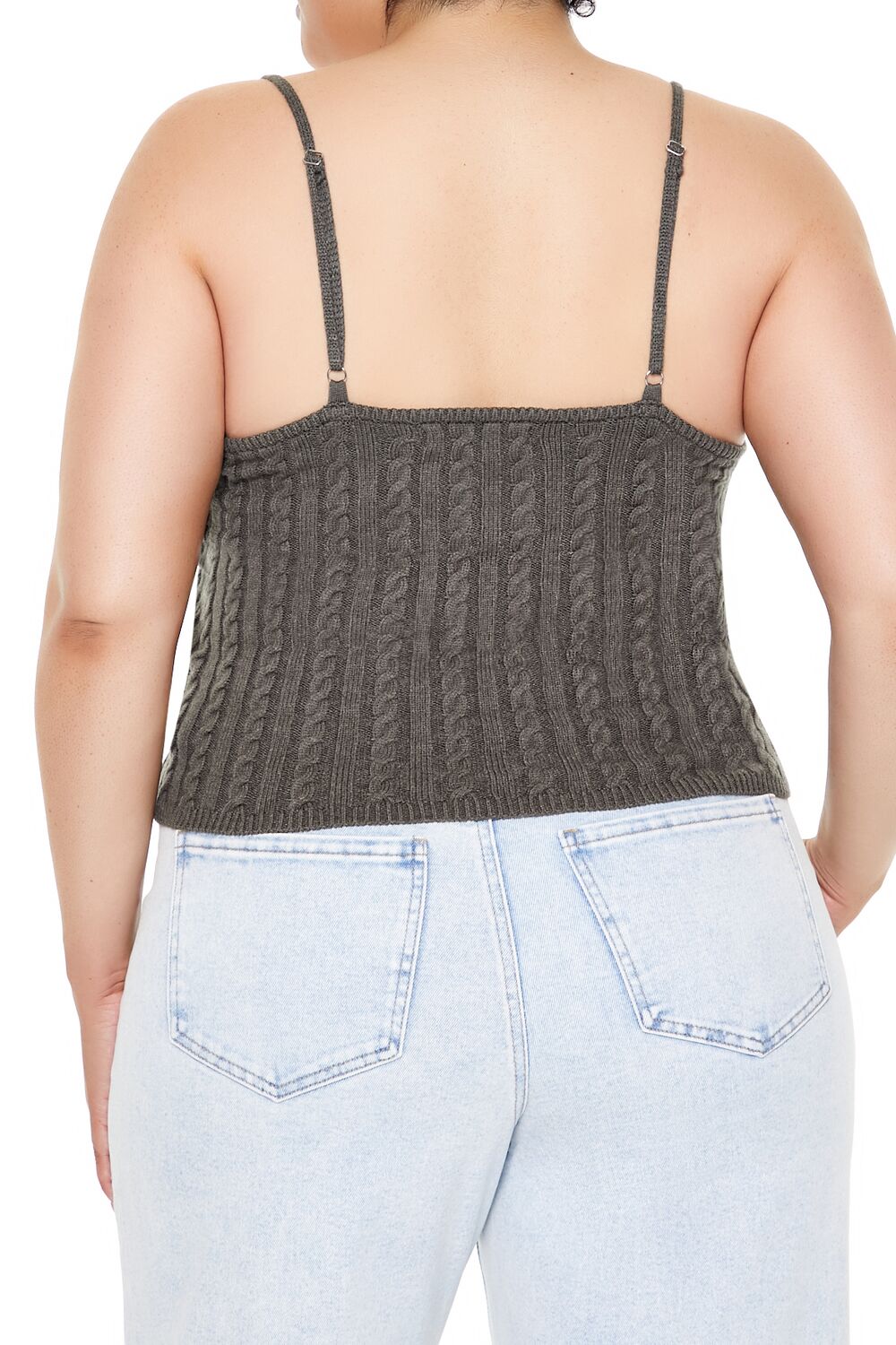  Forever 21 Plus Size Sweater-Knit Cami - black - Bonton