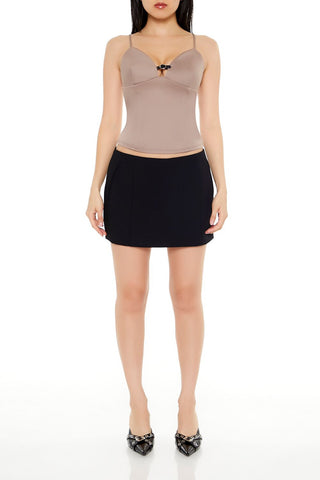 Cropped Buckle-Strap Cami