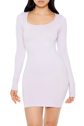 Seamless Scoop-Neck Mini Dress