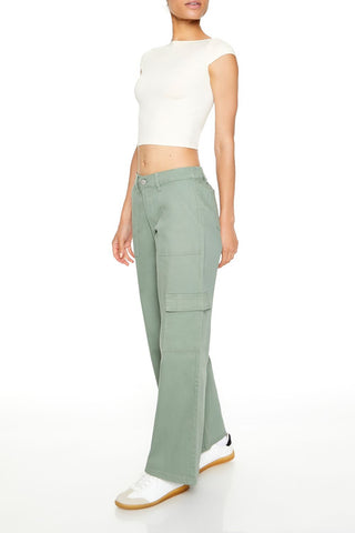 Twill Low-Rise Cargo Pants