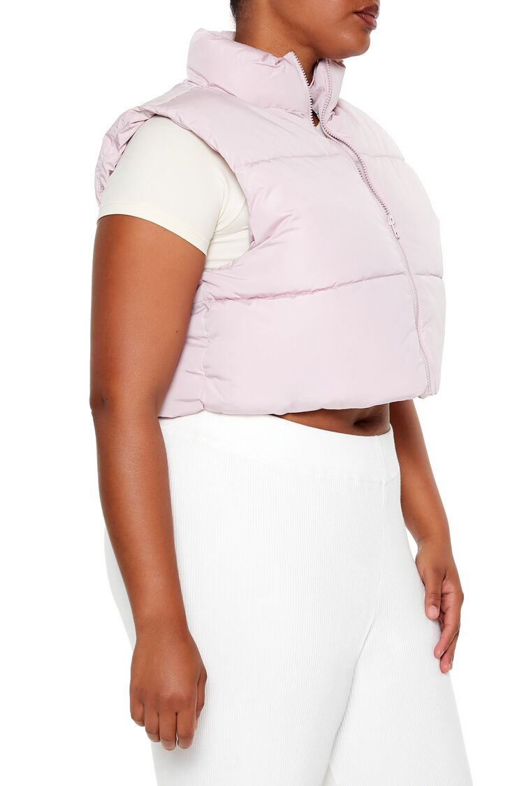  Forever 21 Plus Size Cropped Puffer Vest - black - Bonton
