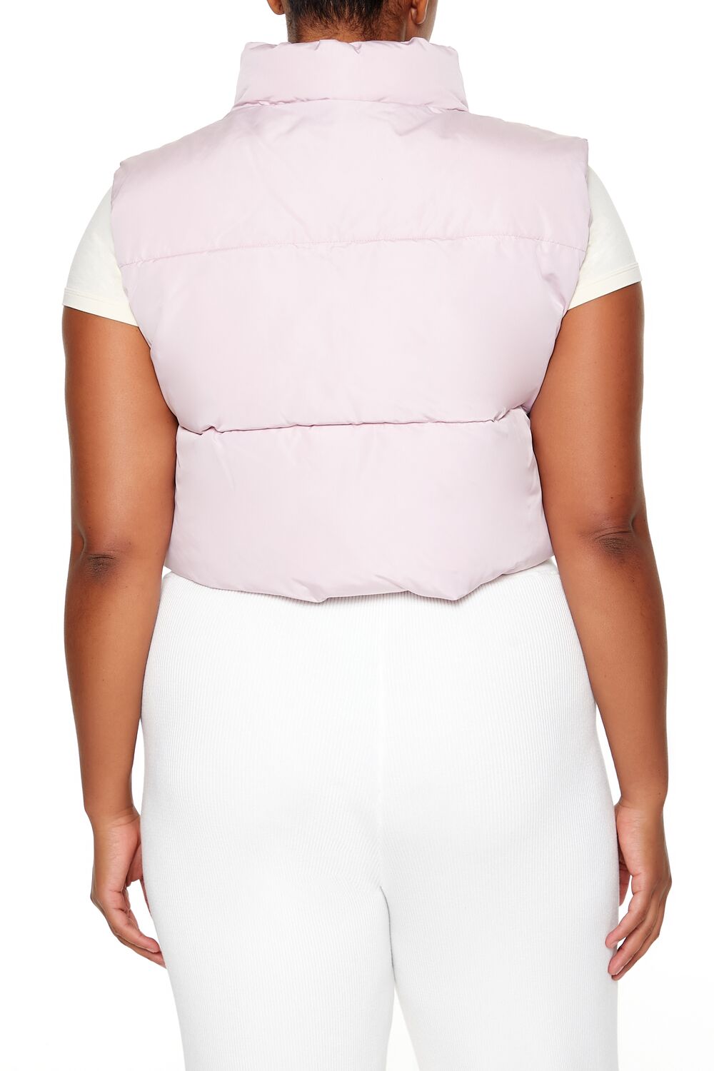  Forever 21 Plus Size Cropped Puffer Vest - black - Bonton