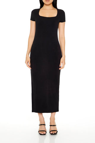 Ribbed T-Shirt Maxi Dress