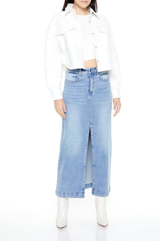 Boxy Cropped Shacket