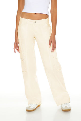 Low-Rise Straight-Leg Cargo Pants