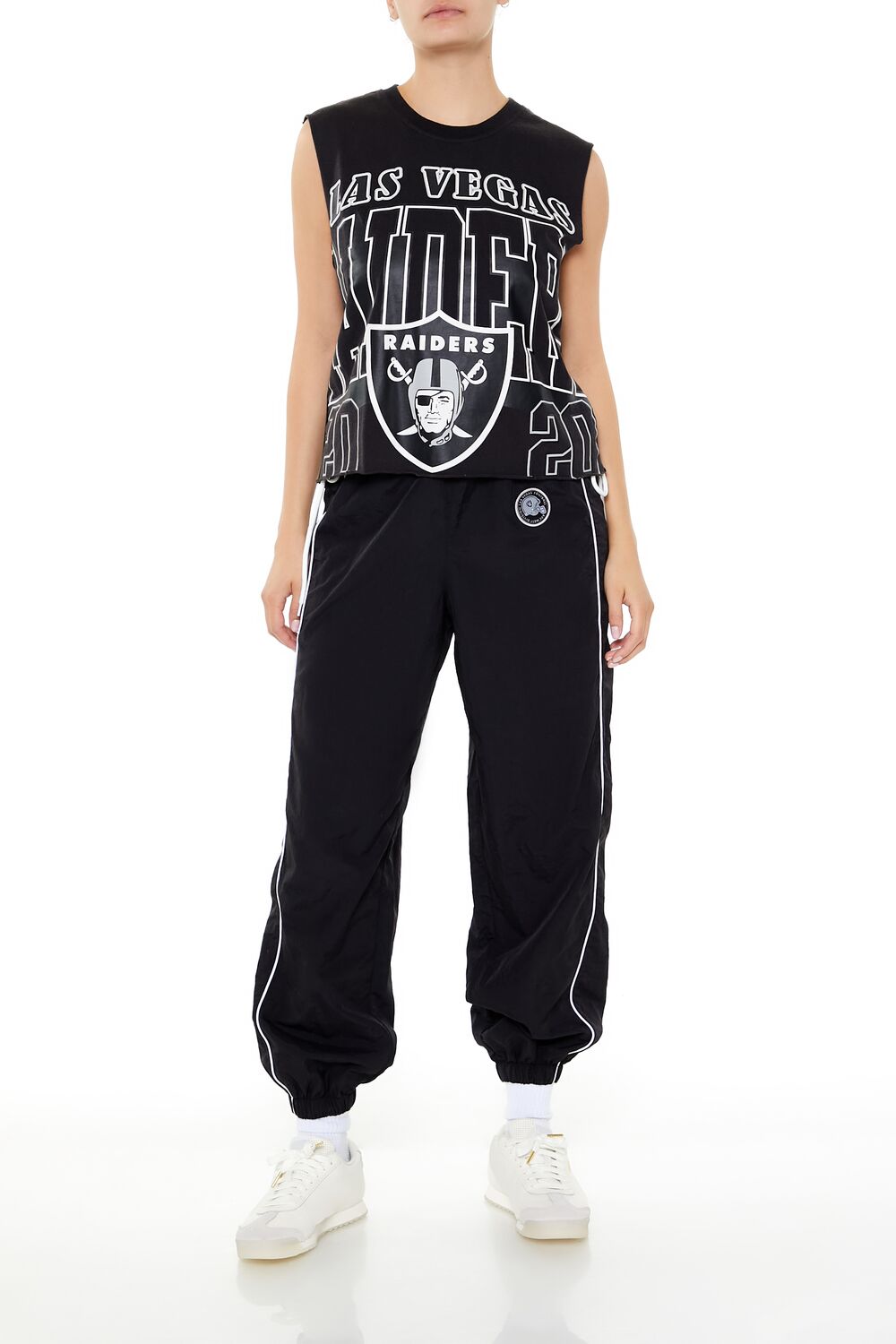 Forever 21 Las Vegas Raiders Muscle Tee - black multi - Bonton