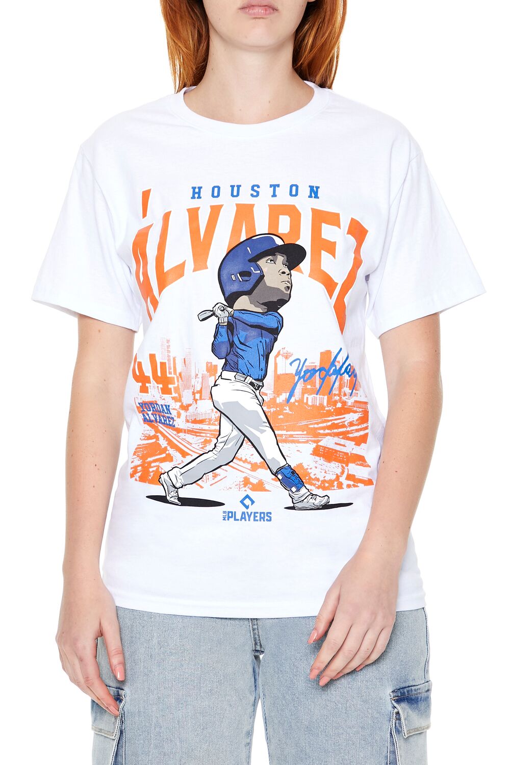 Forever 21 Yordan Alvarez Houston Graphic Tee - white multi - Bonton