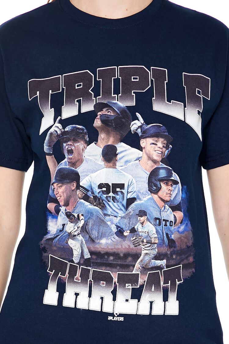  Forever 21 Triple Threat MLB Graphic Tee - navy multi - Bonton