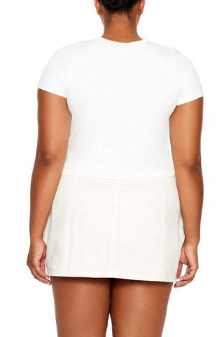 Plus Size Cap No Cap Baby Tee