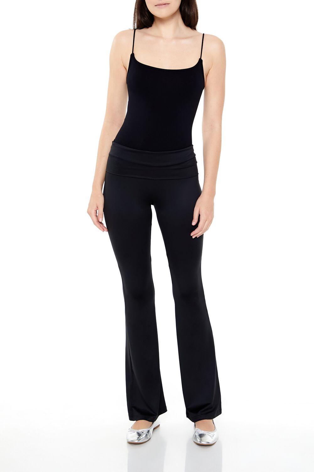  Forever 21 Thong Cami Bodysuit - black - Bonton
