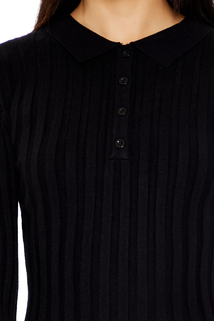  Forever 21 Sweater Shirt Mini Dress - black - Bonton