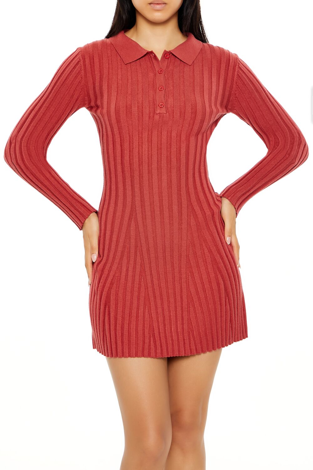  Forever 21 Sweater Shirt Mini Dress - black - Bonton