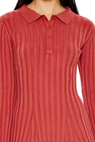 Sweater Shirt Mini Dress