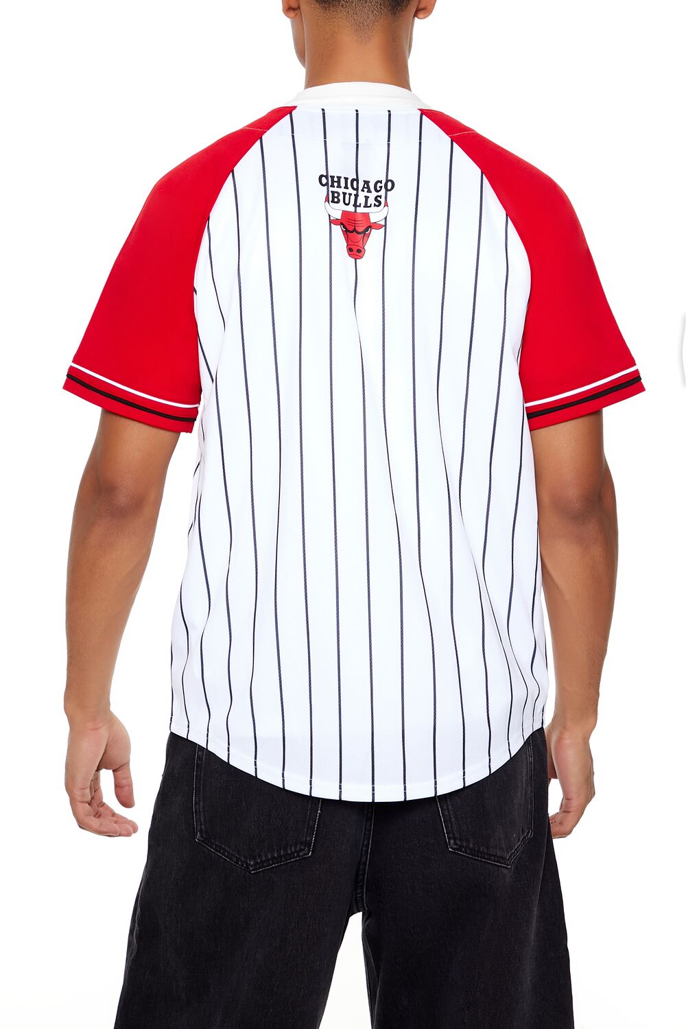  Forever 21 Chicago Bulls Baseball Jersey - white multi - Bonton