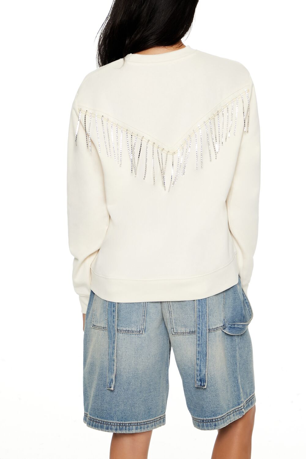  Forever 21 Nashville Wild West Pullover - cream multi - Bonton