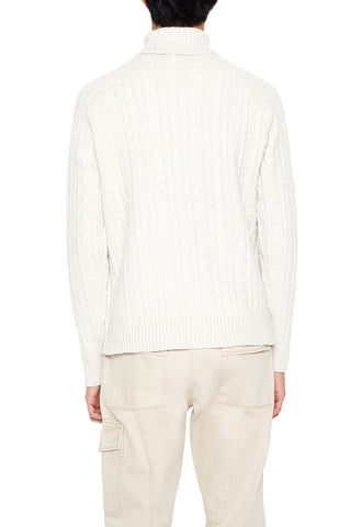 Cable Knit Turtleneck Sweater