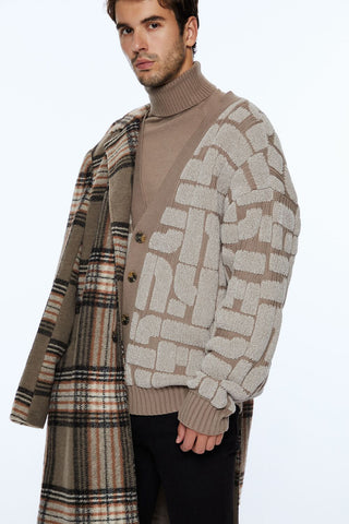 Geo Cardigan Sweater