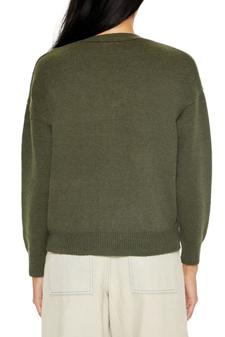 Drop-Sleeve Zip-Up Sweater