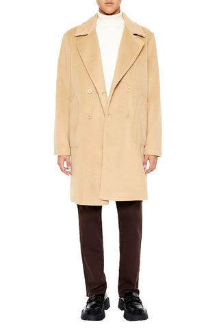 Notched Double-Breasted Coat