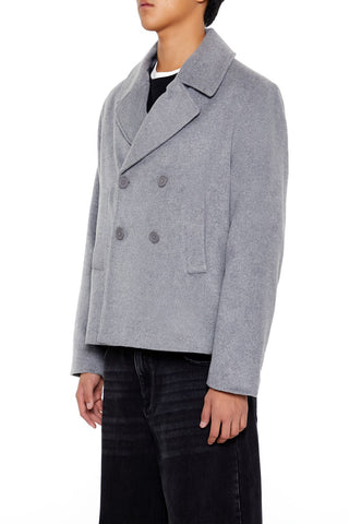 Notched Double-Breasted Coat