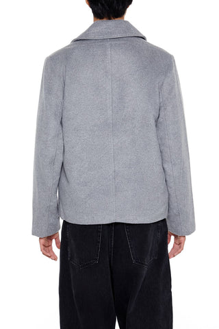 Notched Double-Breasted Coat