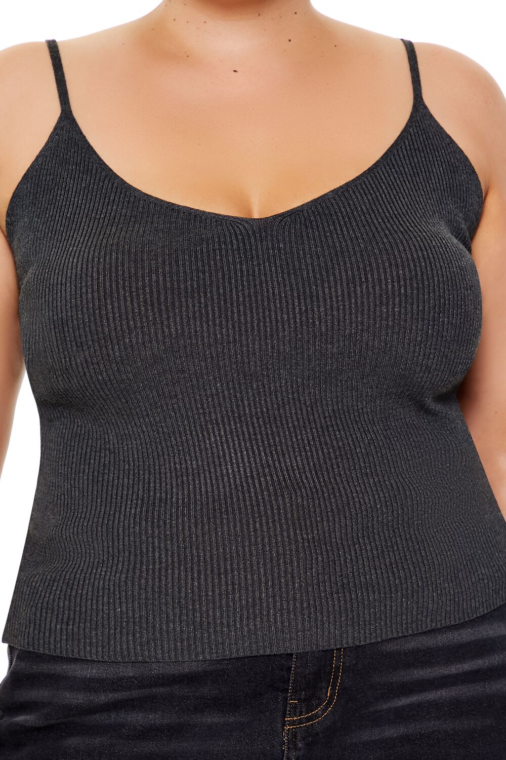  Forever 21 Plus Size Sweater-Knit Cami - cream - Bonton
