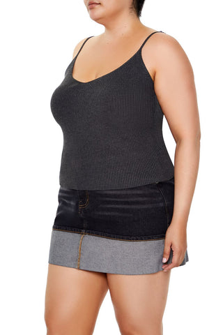 Plus Size Sweater-Knit Cami