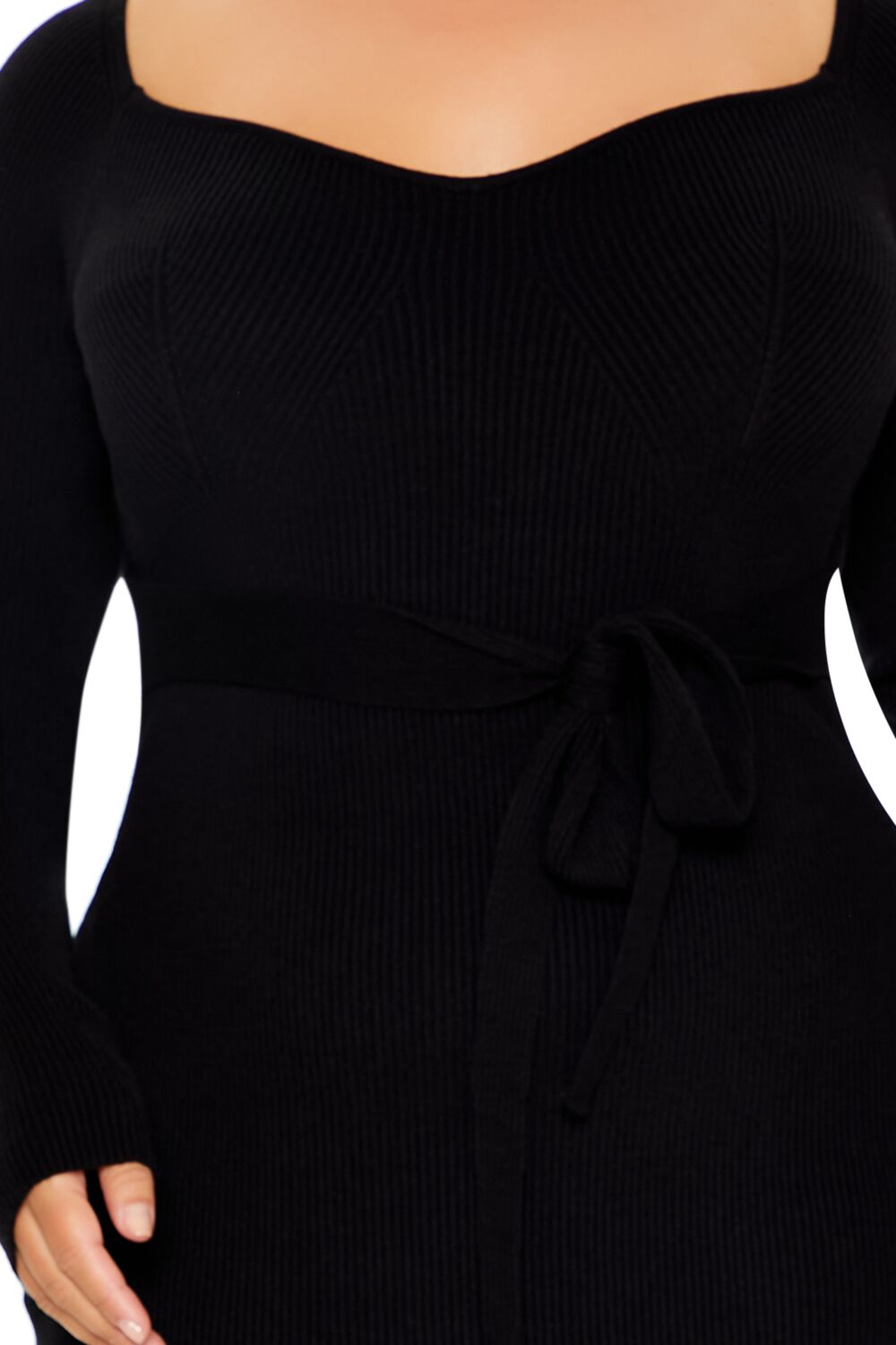  Forever 21 Plus Size Midi Sweater Dress - black-swatch - Bonton