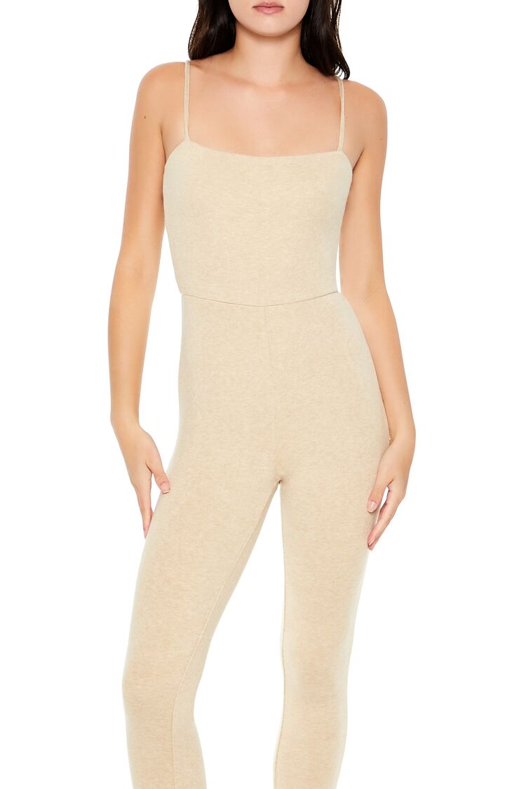  Forever 21 Fitted Cami Jumpsuit - oatmeal - Bonton