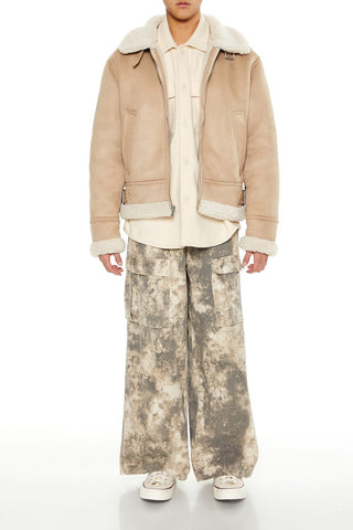 Faux Suede & Shearling Jacket