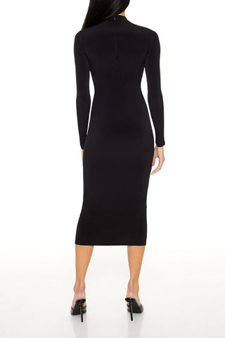 Ruched Bodycon Midi Dress