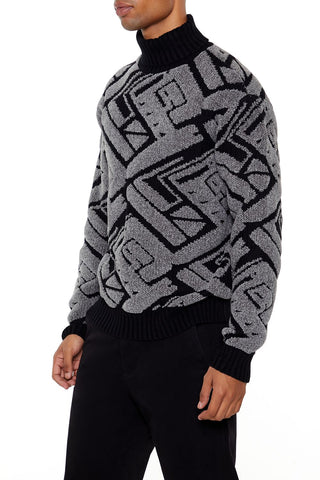 Geo Turtleneck Sweater