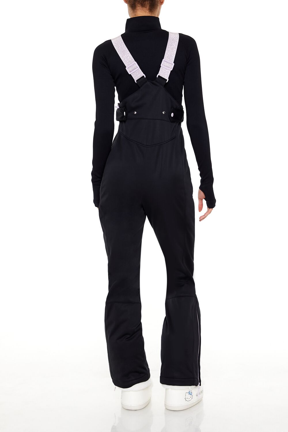  Forever 21 Active Waterproof Glitter Ski Jumpsuit - white - Bonton