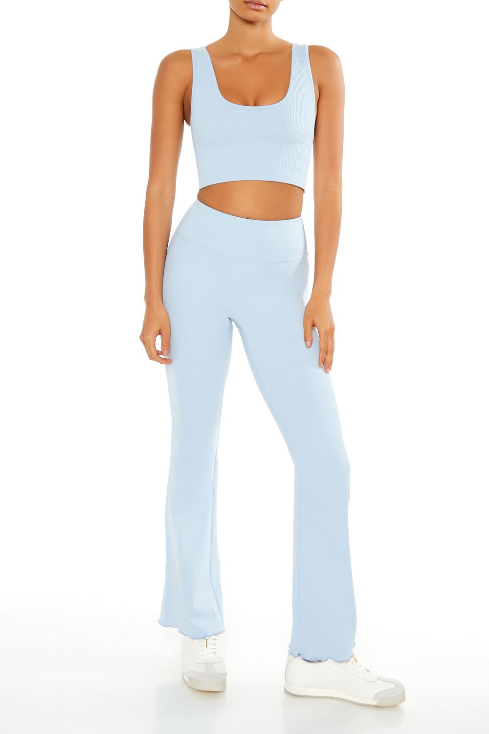  Forever 21 Seamless Longline Sports Bra - seafoam - Bonton
