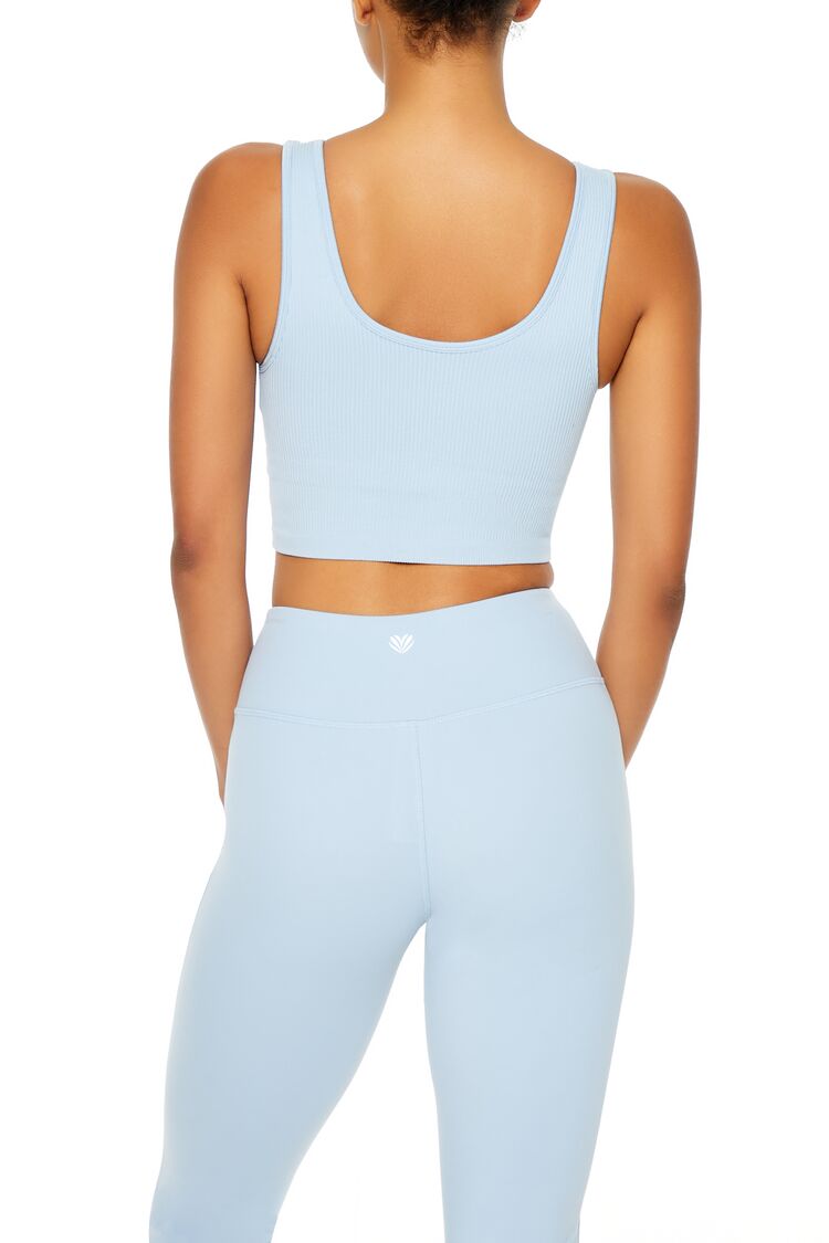  Forever 21 Seamless Longline Sports Bra - seafoam - Bonton
