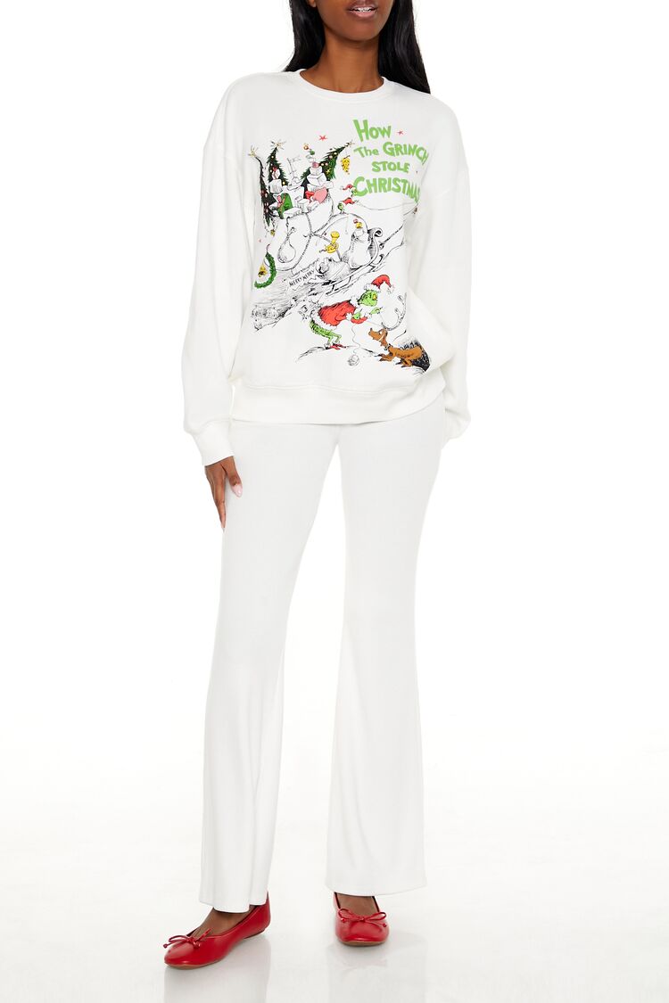  Forever 21 The Grinch Stole Christmas Pullover - white multi - Bonton
