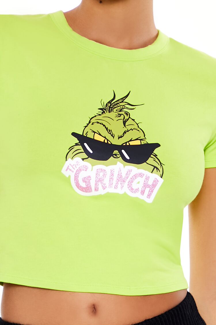  Forever 21 The Grinch Graphic Baby Tee - green multi - Bonton