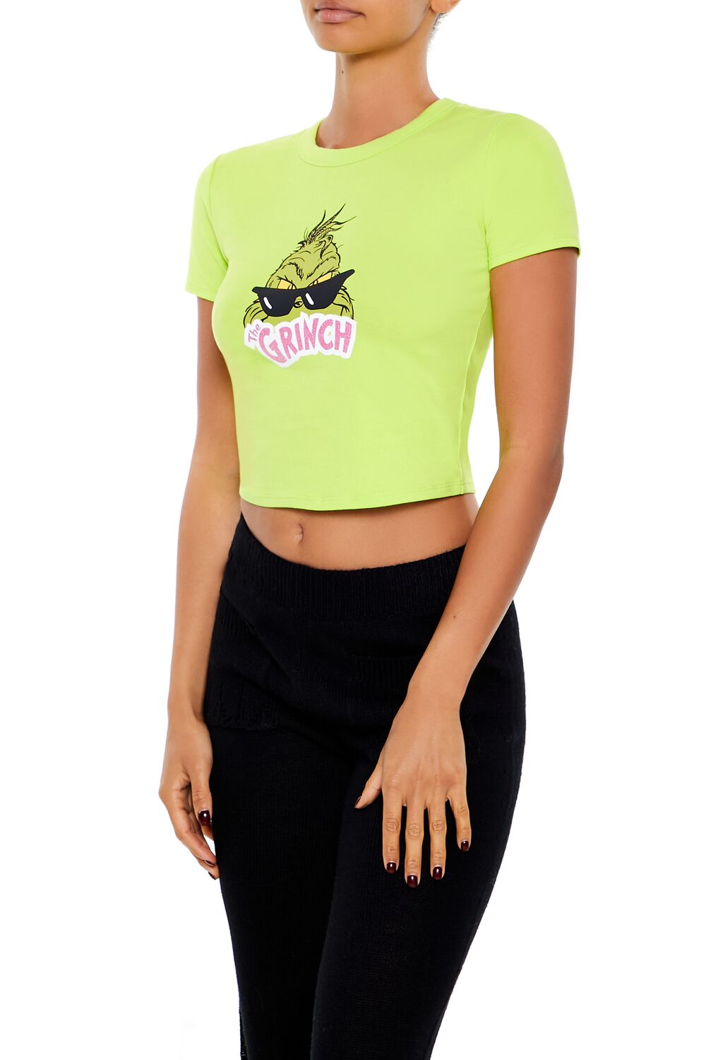  Forever 21 The Grinch Graphic Baby Tee - green multi - Bonton