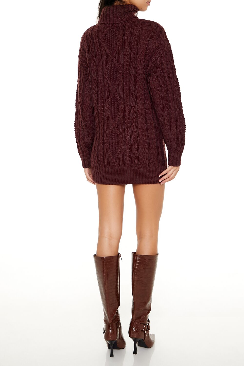  Forever 21 Turtleneck Mini Sweater Dress - black-swatch - Bonton