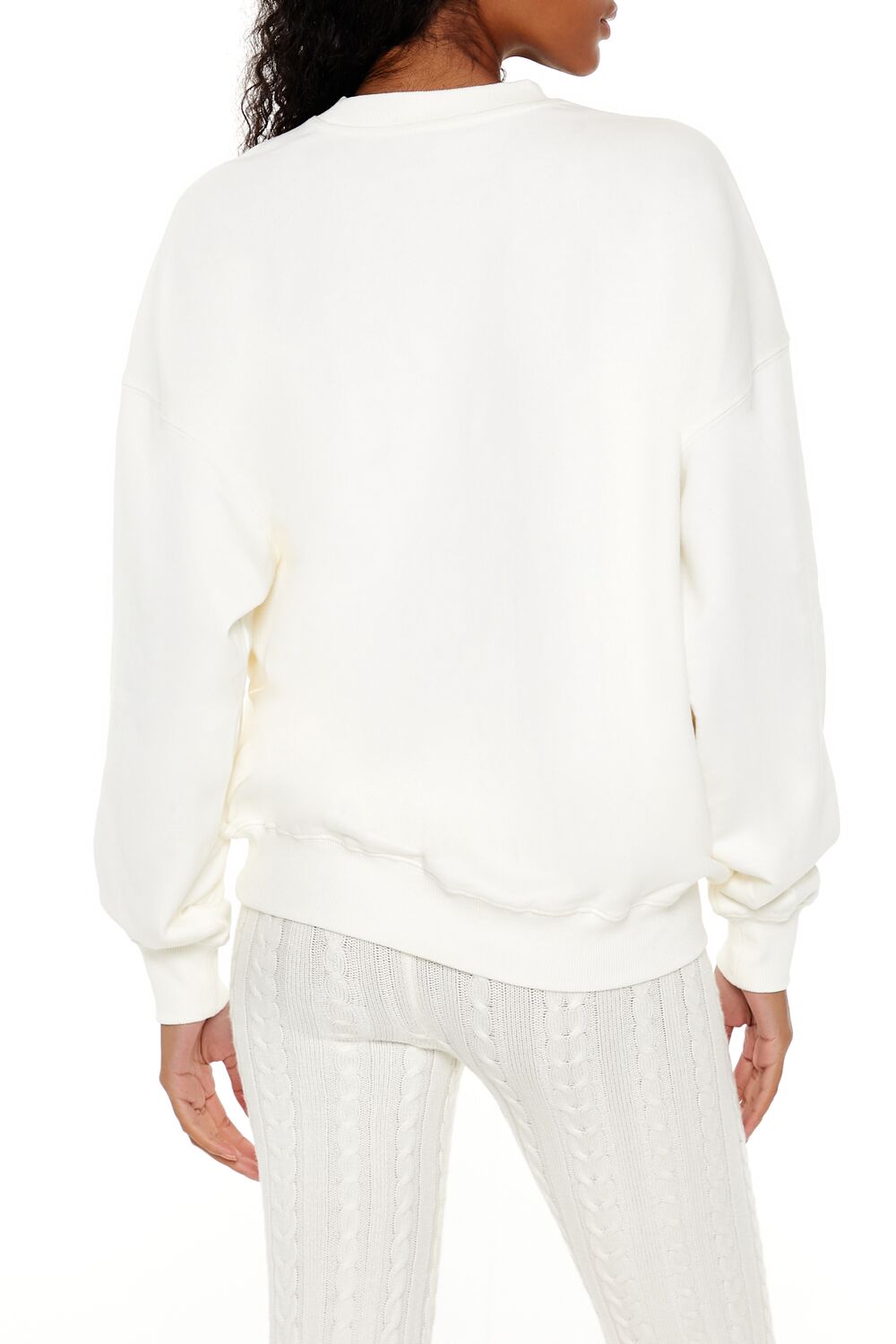  Forever 21 Beaded Libra Pullover - white multi - Bonton