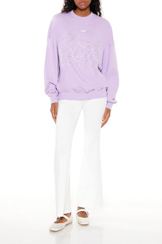 Beaded Leo Pullover
