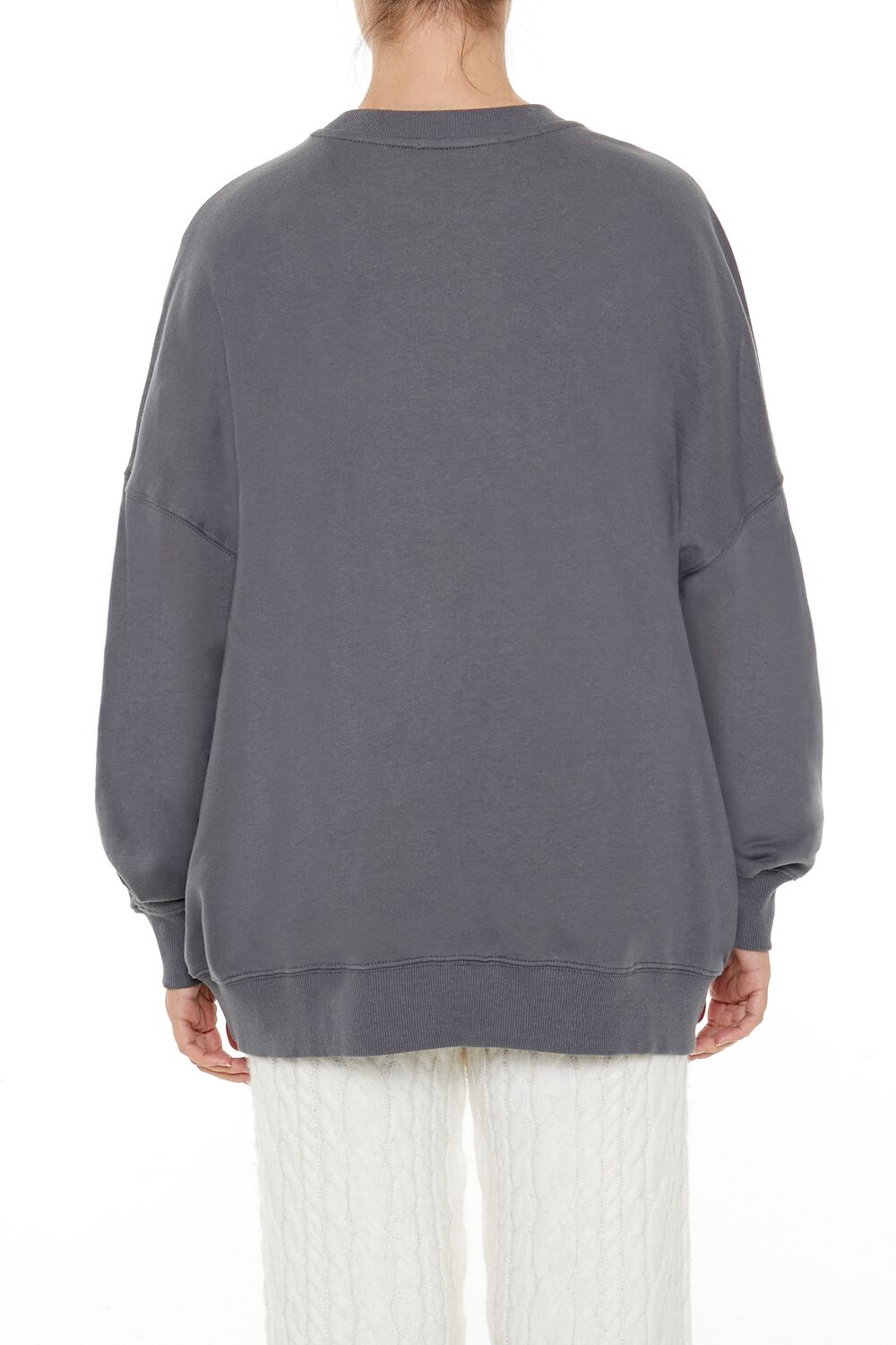  Forever 21 Beaded Cancer Pullover - dark grey multi - Bonton